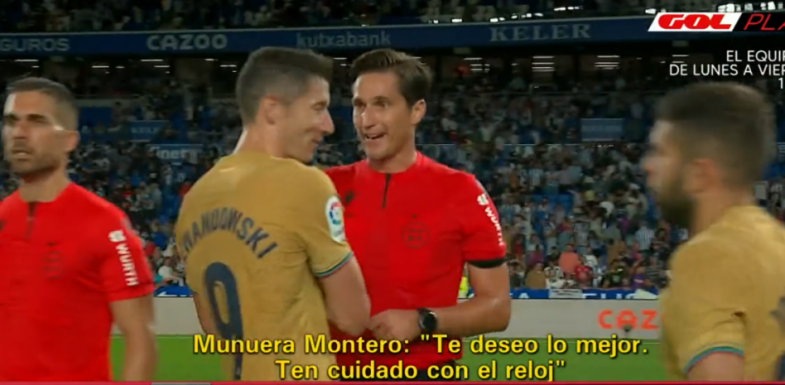 La blague osée de Martínez Munuera à Lewandowski