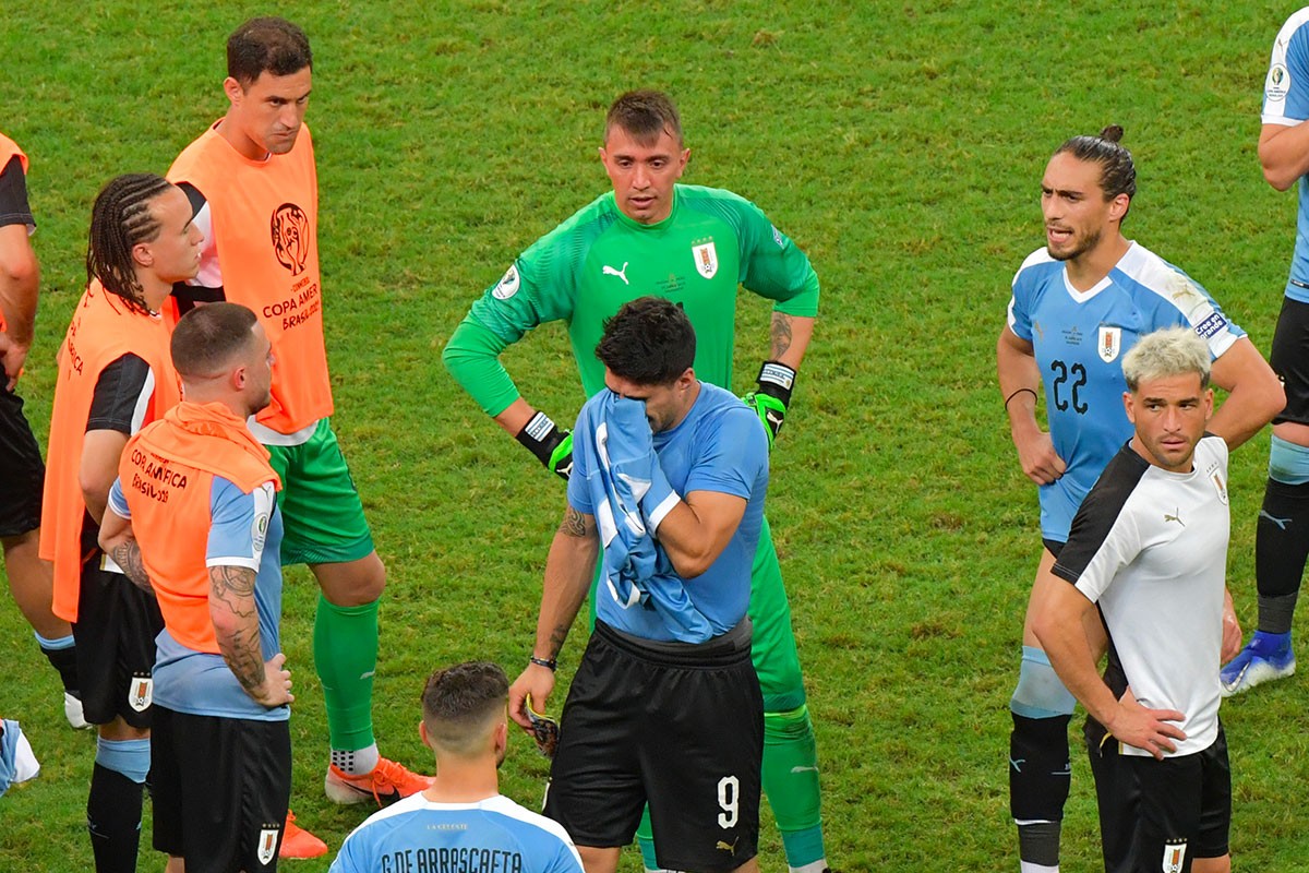 Luis Suarez, dévasté après l'élimination de l'Uruguay