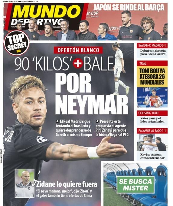 Une offre importante du Real Madrid pour Neymar